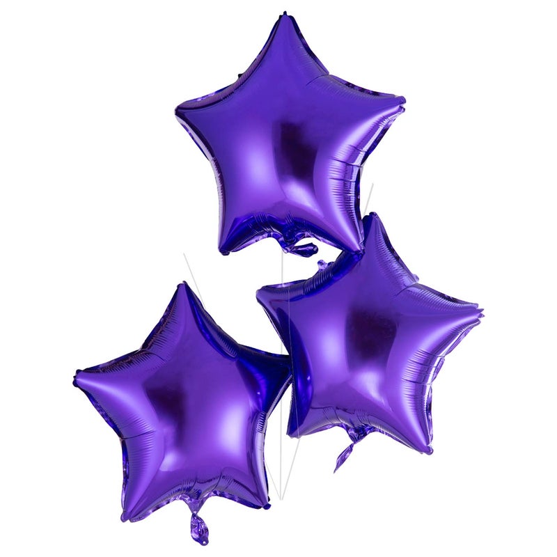 Adeer 18 Inch Purple Star Mylar Balloons Helium Balloons Foil Party Balloons for Baby Shower Wedding Birthday Party Decorations, Pack of 20 - Image 1